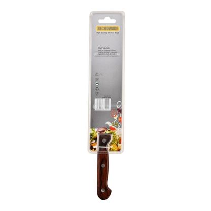 Bechoware Chef Knife - Silver/Brown, 6-inch