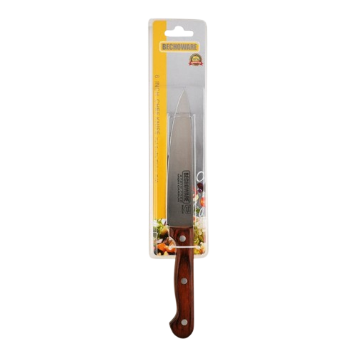 Bechoware Chef Knife - Silver/Brown, 6-inch
