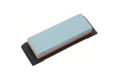 Knife Sharp Premium stone Sharpening Stone 2 Sider -Stone Knife Sharpener with Flattening Stone; Nonslip Rubber Base
