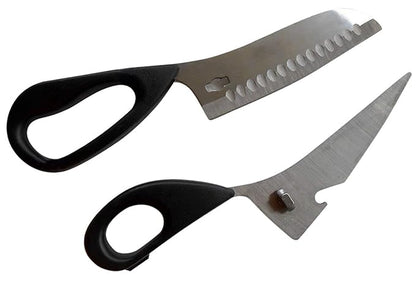 Vegetable Cutting Kitchen Scissor || Stainless Steel Detachable Multipurpose Kitchen Scissors || Scissors For Cutting Chicken, Poultry, Game, Bone, Meat (Multicolour) (Pack Of 1)
