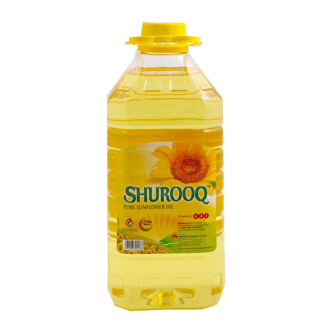Shurooq Sunflower Cooking Oil, 4l
