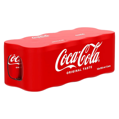 Coca-Cola Regular Soft Drink Can, 10x155ml