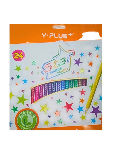 Y-Plus Colour Pencils 230200, 24 Pieces