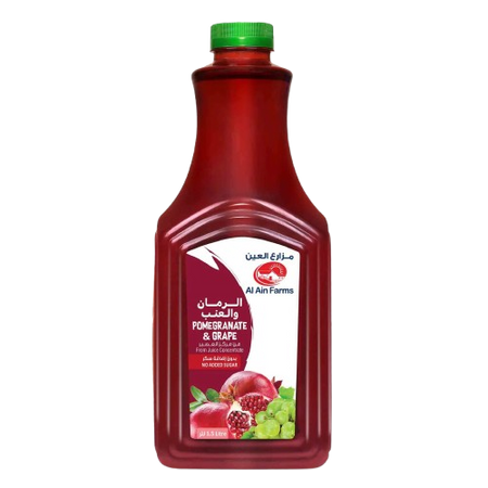 Al Ain Farms Pomegranate & Grape Juice - No Added Sugar, No Added Colors 1.5 L