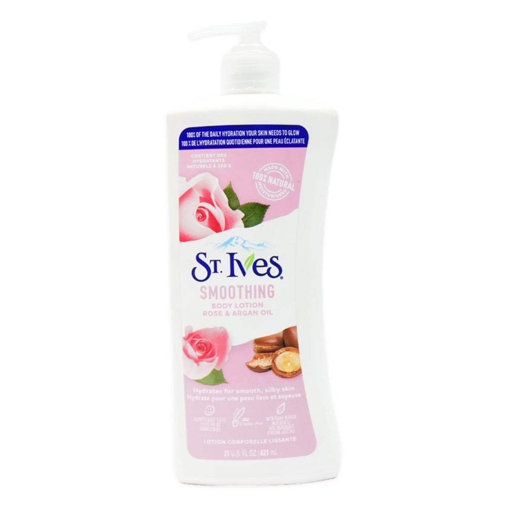 St Ives Smoothing Body Lotion With Rose and Argan Oil Body Lotion, 621ml