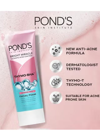 PONDS THYMO-BHA FACIAL FOAM 100G