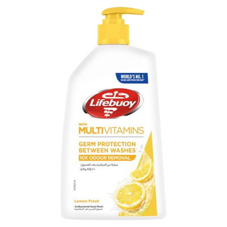 Lifebuoy Antibacterial Liquid Hand Wash Lemon Fresh Scent, 500ml