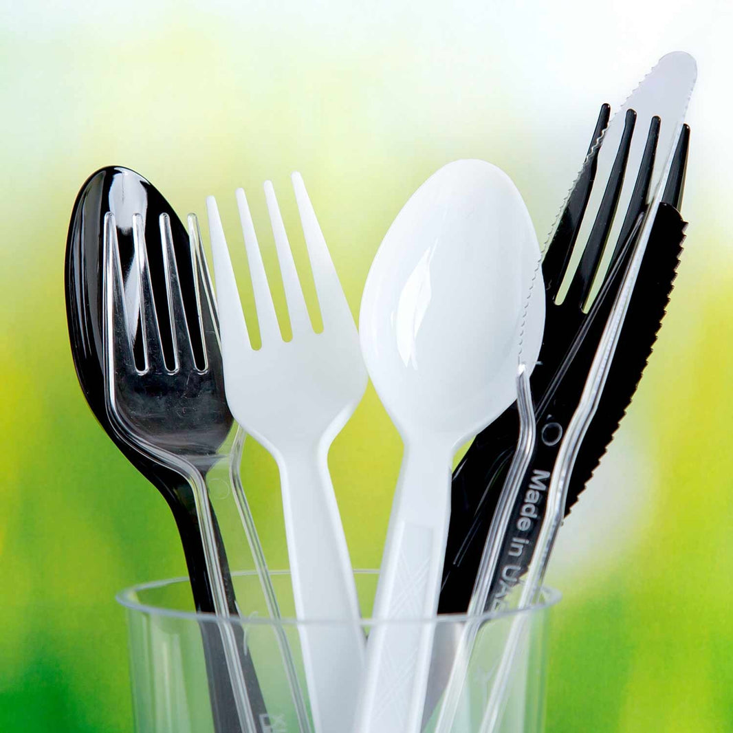Falcon Black Plastic Fork (1 Pack x 50 Pieces)