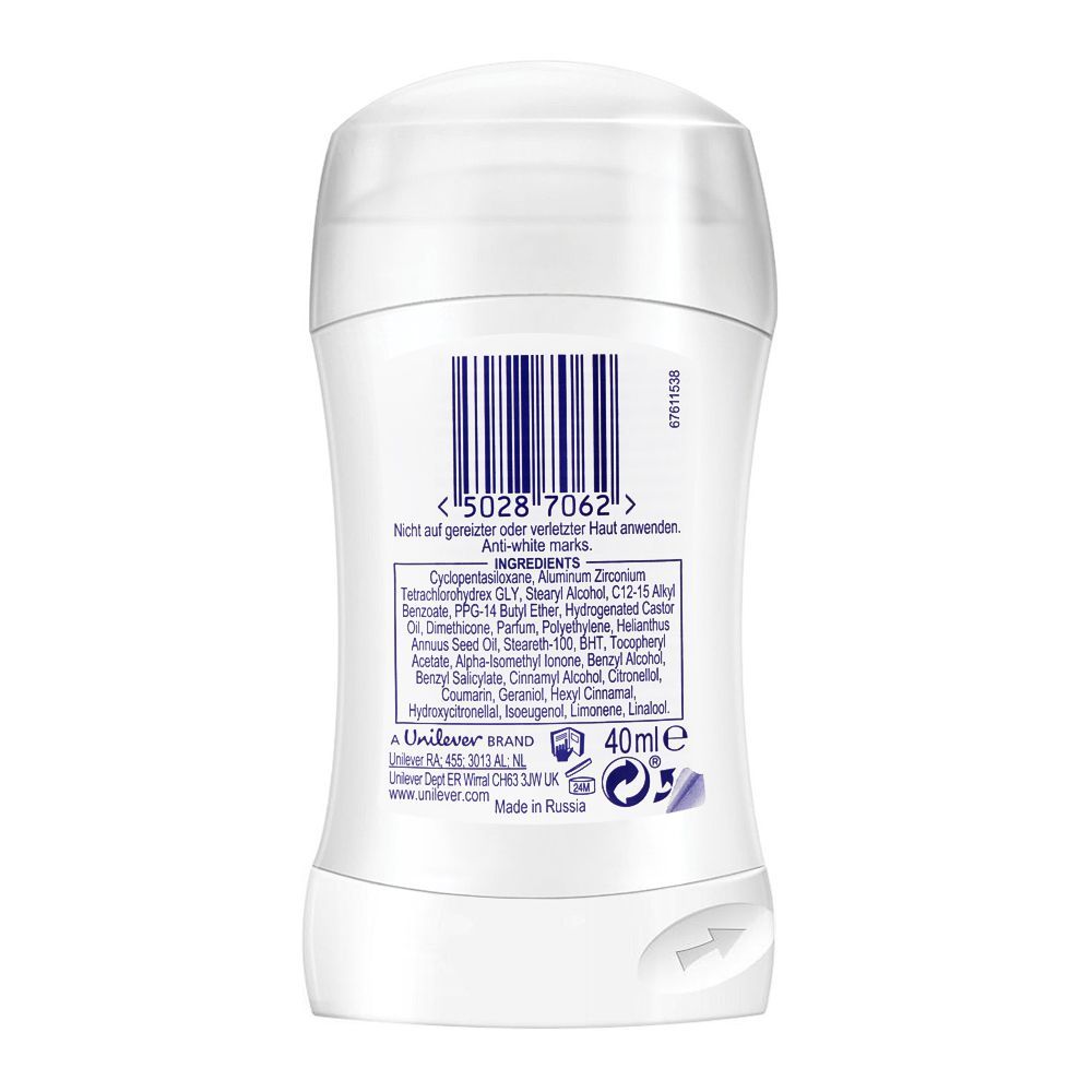 Dove Invisible Dry 48H Antiperspirant Deodorant Stick with Moisturizing Cream for Women, 40g