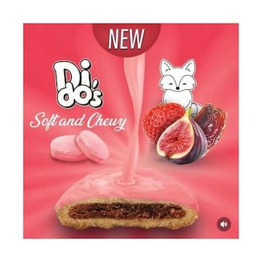 Dido's Strawberry Choco Fruit Cookie, 16 Pieces, 256g