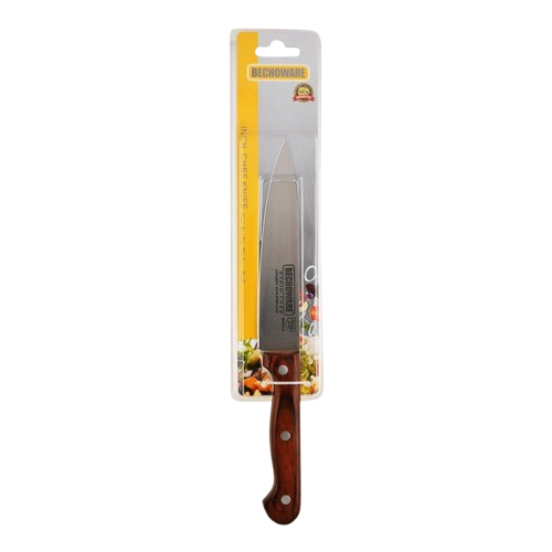 Bechoware Chef Knife - Silver/Brown, 10-inch