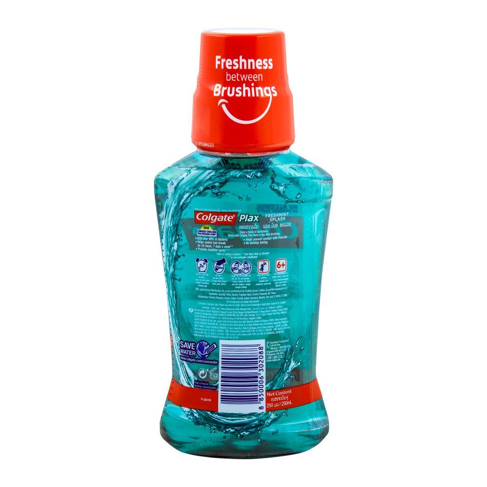 Colgate Plax Fresh Mint Green Mouthwash, 250ml