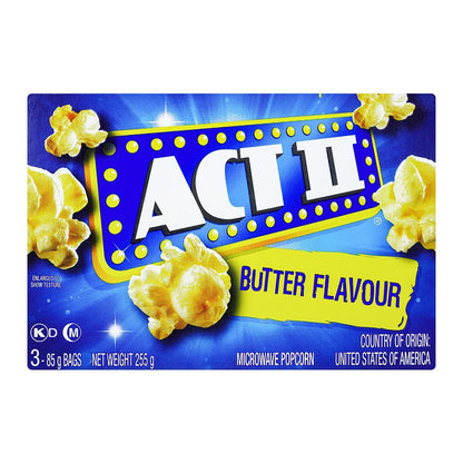 Act II Microwave Butter Popcorn, 255g