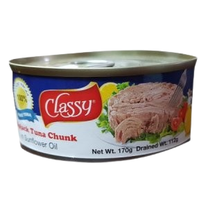 CLASSY LIGHT TUNA FLAK IN SNFLWR OIL170G