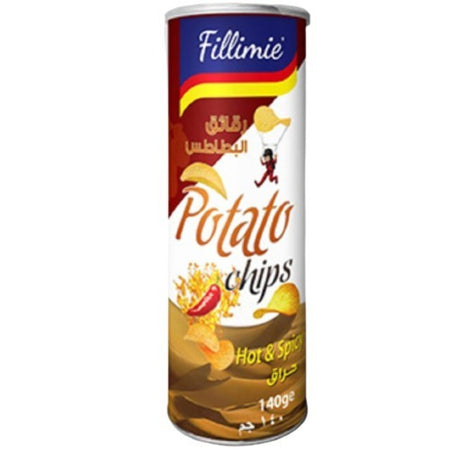 Fillimie Potato Chips Hot & Spicy, 140g