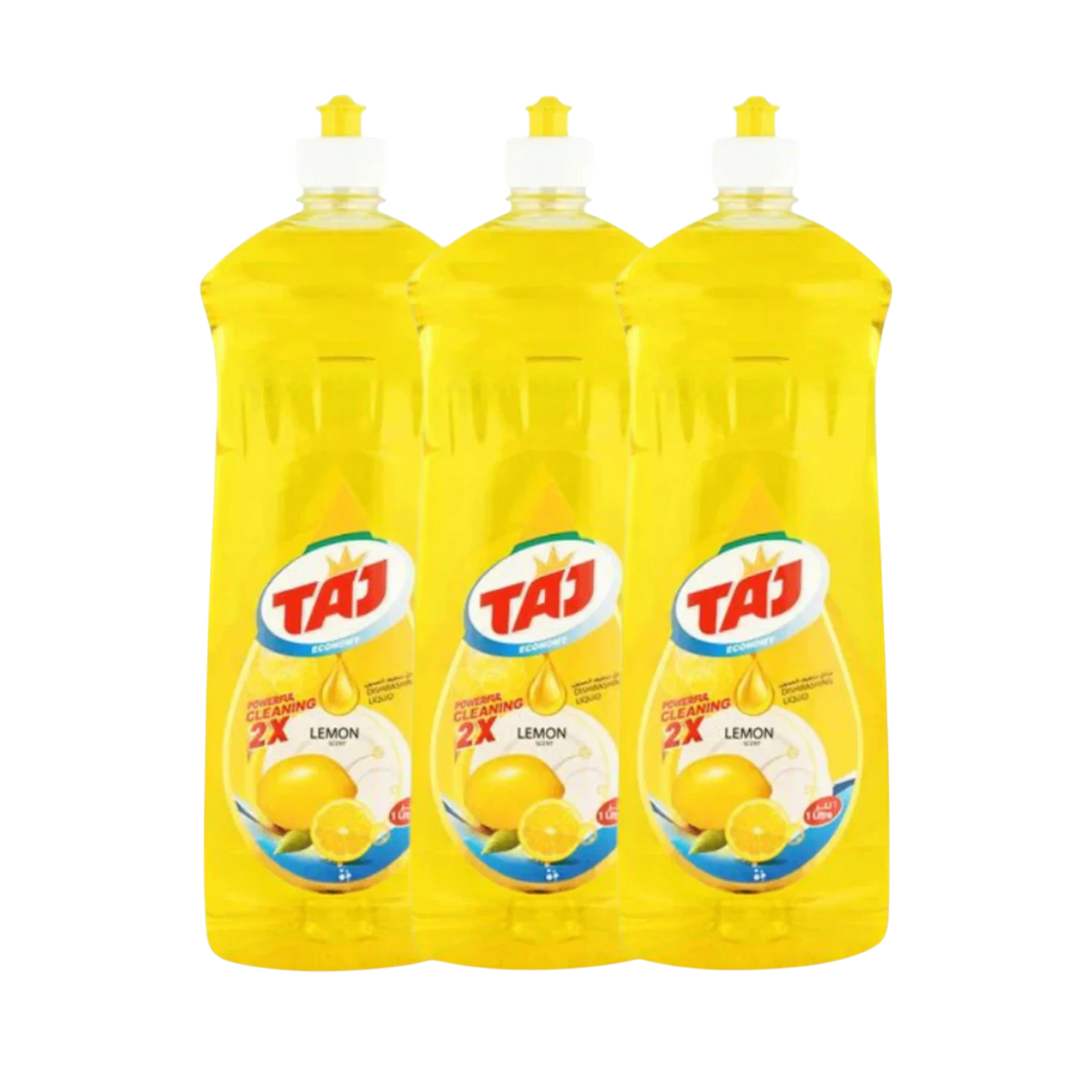 Taj Dish Wash Lemon Scent, 3x1L