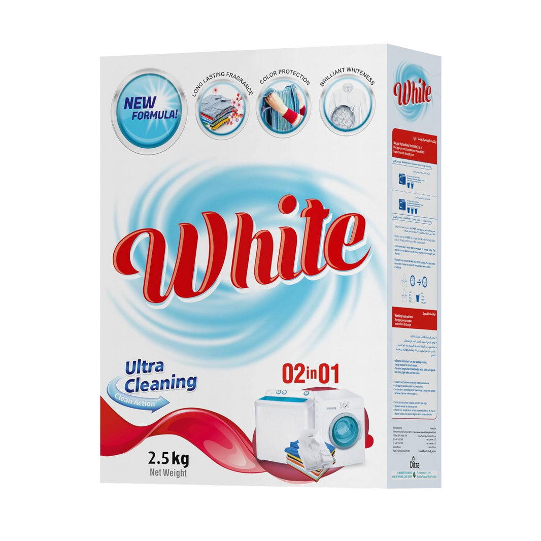 White 2 in 1 ULa Cleaning, 2.5kg