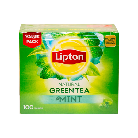 Lipton Mint Green Tea Bags, 50x1.3g