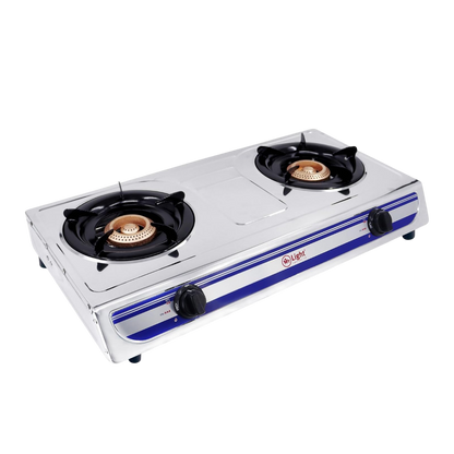 Mr. Light Two Burner Steel Gas Stove