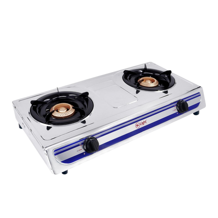 Mr. Light Two Burner Steel Gas Stove