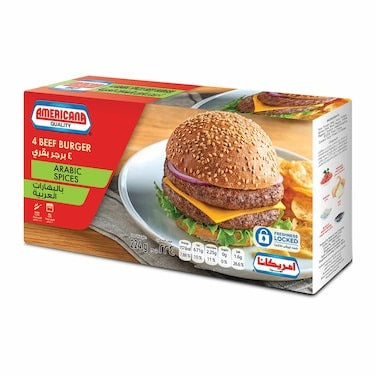 Americana 4-Pc Beef Hamburger 224 g