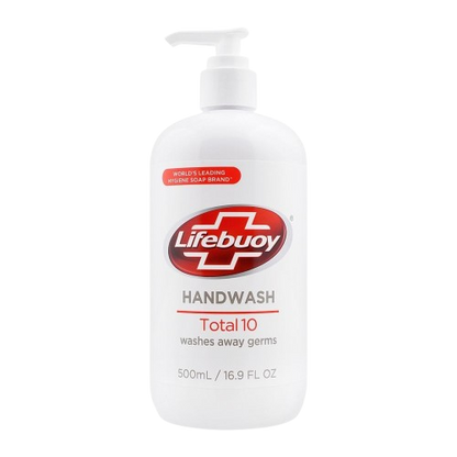 Lifebuoy Total 10 Antibacterial Liquid Hand Wash, 500ml