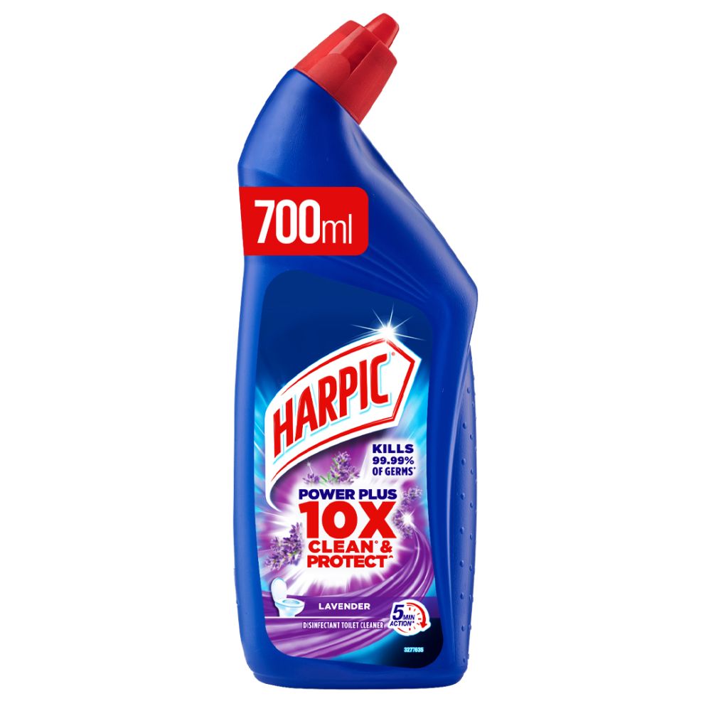 Harpic Power Plus 10X Lavender Disinfectant Toilet Cleaner, 750ml