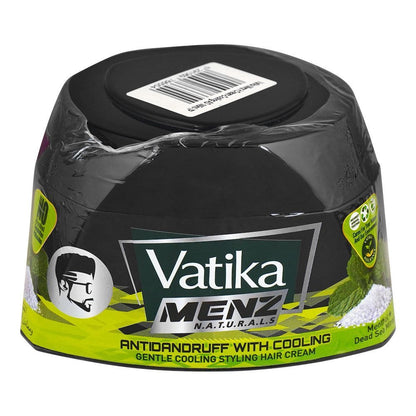Vatika Menz Anti-Dandruff with Cooling Styling Hair Cream, 2x140ml