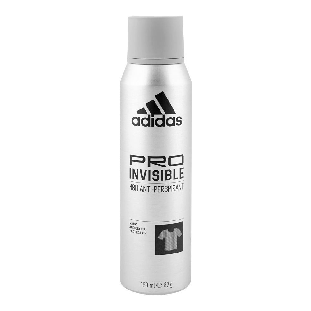 Adidas 48h Antiperspirant Pro Invisible Deodorant Spray for Men, 150ml