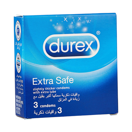 Durex Extra Safe Condoms, 3 Pieces