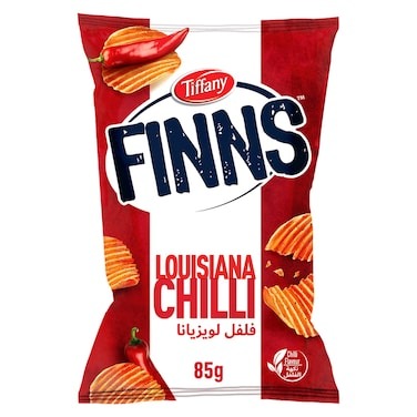 Tiffany Finns Crinkled Potato Chips Chili, 85g