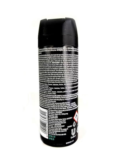 Axe Apollo 48 Hour Dry Anti Perspirant Aerosol Deodorant, 150ml