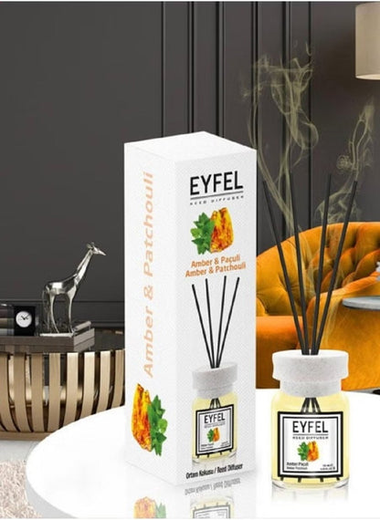 Eyfel Amber & Patchouli Reed Diffuser, 120ml