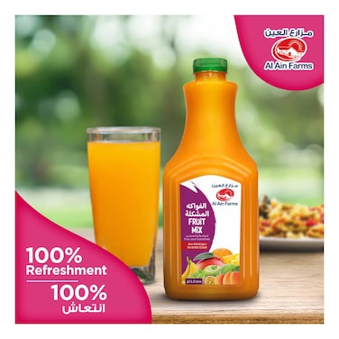 Al Ain Farms Mix Fruit Drink - No Added Sugar, 1.5L