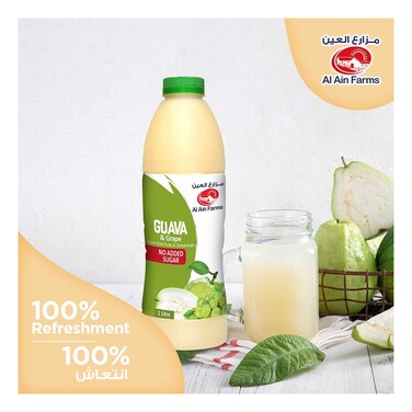 Al Ain Farms Guava & Grape Nectar Juice 1L