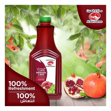 Al Ain Farms Pomegranate & Grape Juice 1L