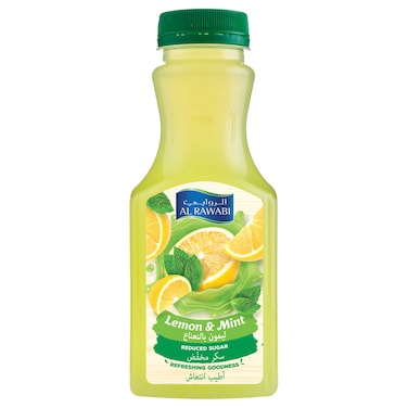 Al Rawabi No Sugar Added Lemon & Mint Juice 350 ml