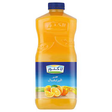 Lacnor No Added Sugar Orange Juice, 1.75L