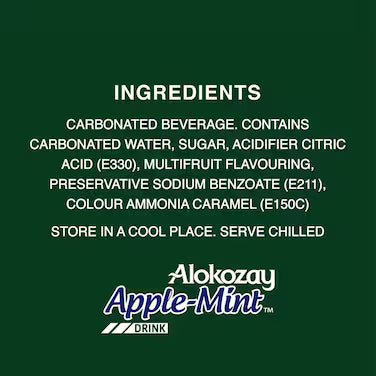 Alokozay Apple Mint Flavoured Drink, 250ml
