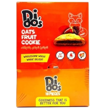 Dido's Oats Fruit Cookie, 16 Pieces, 256g