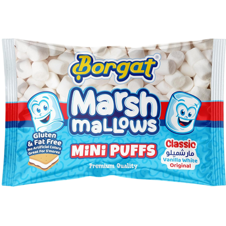 Borgat Vanilla White Original Mini Marshmallows, 300g