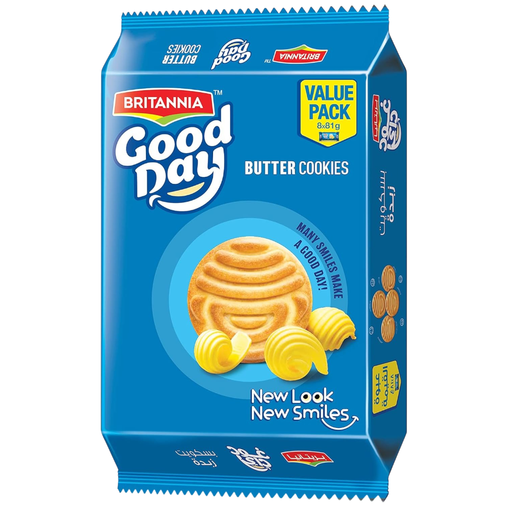 Britannia Good Day Butter Biscuits, 8x72g