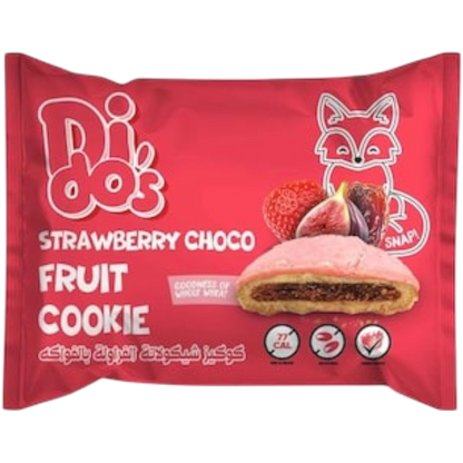 Dido's Strawberry Choco Fruit Cookie, 16 Pieces, 256g