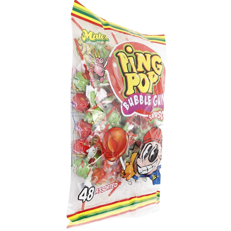 Mates Ping Pop Lollipop Assrtd 864Gm