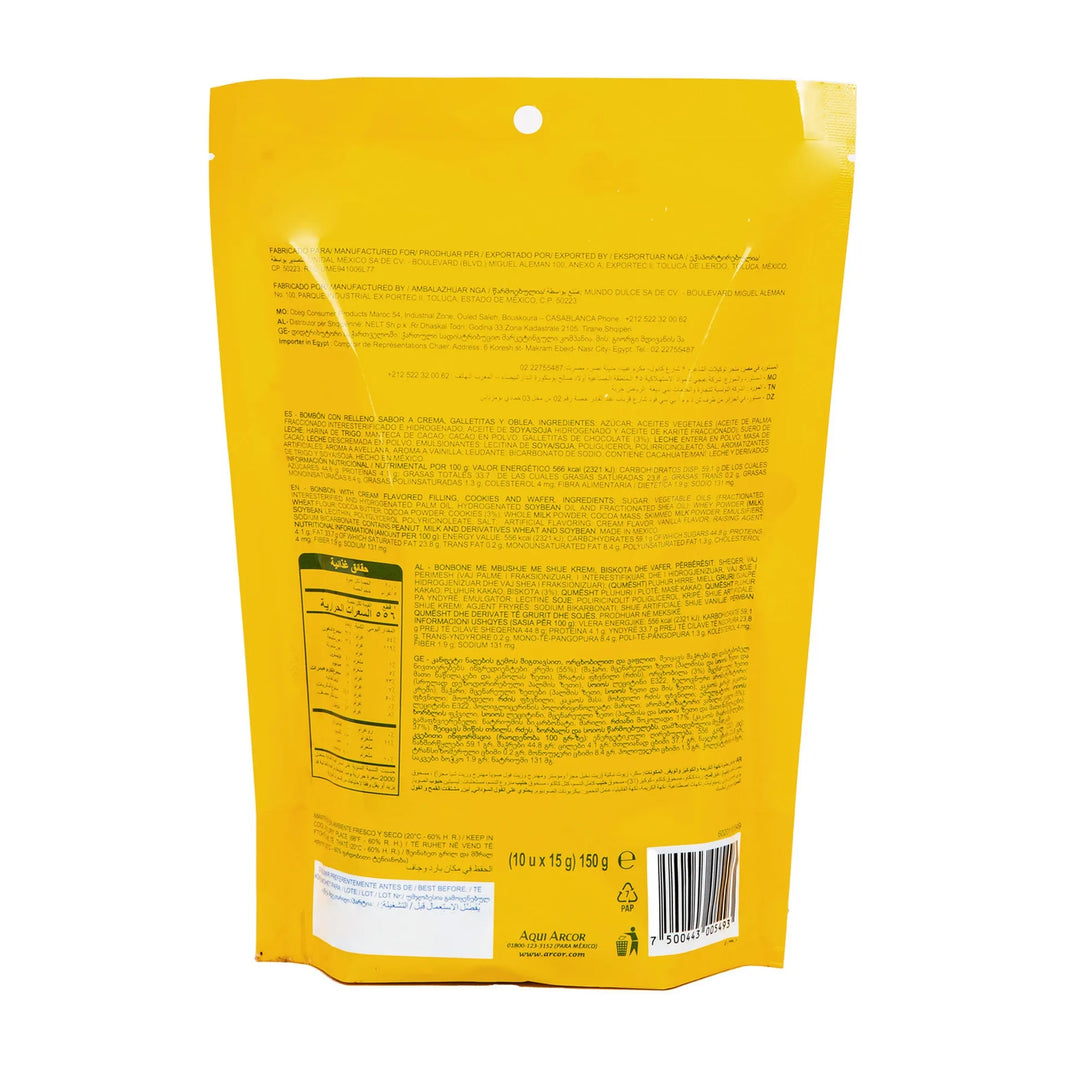 Arcor Bon O Bon Cookies & Cream Chocolate, 150g