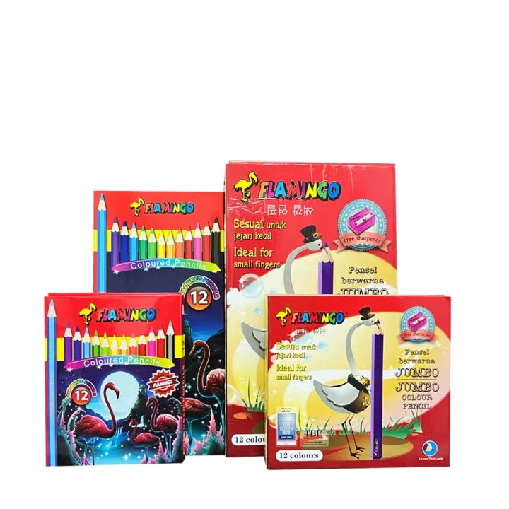 Flamingo Color Pencil, 6 Colors