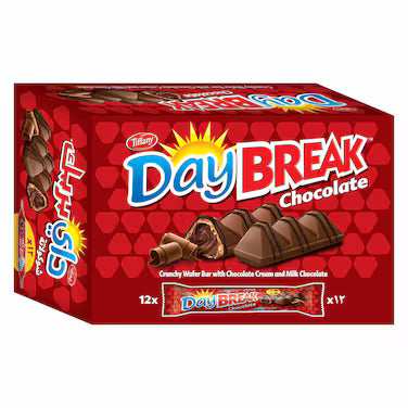 Tiffany Day Break Chocolate Bar, 12x25g