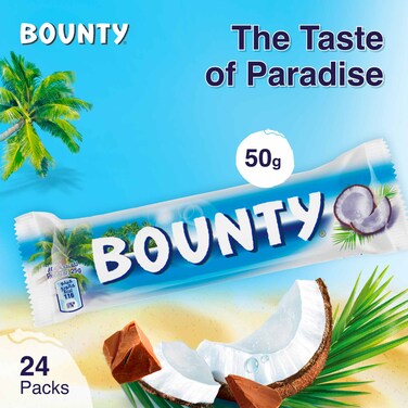 Bounty Coconut Milk Chocolate Bar, 50g