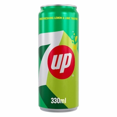 7Up Regular Soft Drink Can, 330ml