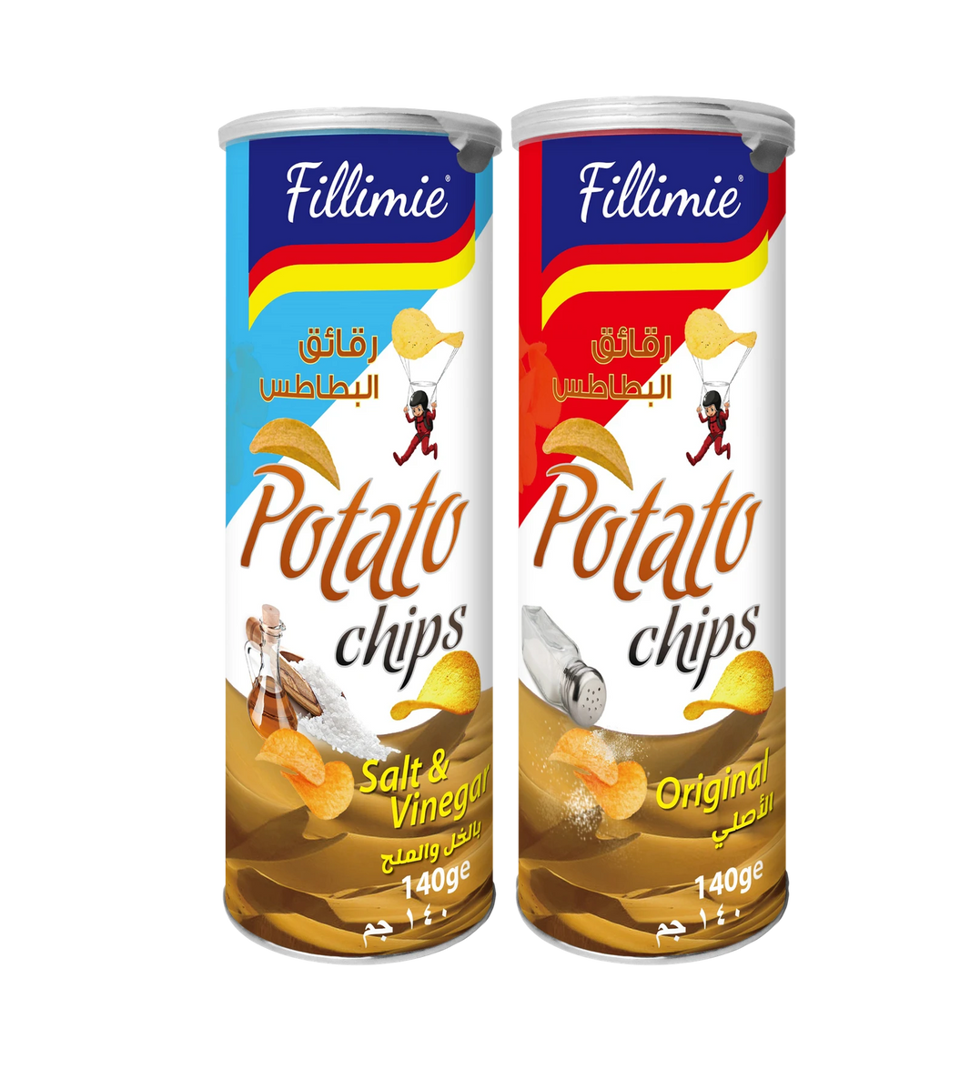 Fillimie Potato Chips Salt & Vinegar, 140g